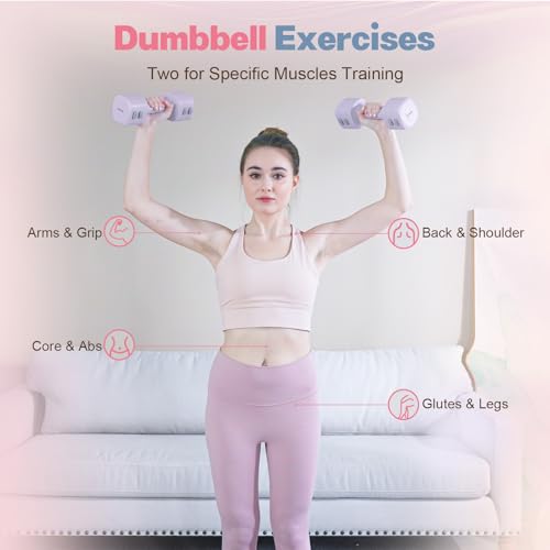 Kisnbld Adjustable Dumbbell & Kettlebell Set - Purple 2-in-1 Home Gym Equipment