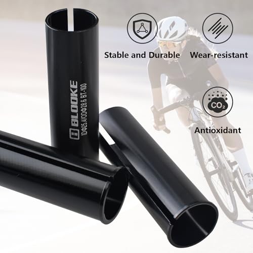 Aluminum Alloy Bike Seatpost Shock Absorber - Black 28.6mm to 31.8mm Shim