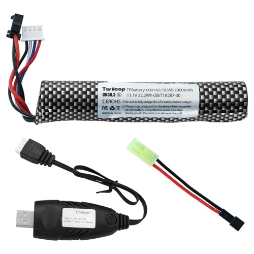11.1V Rechargeable Battery for Gel Blasters - 2000mAh with Charger