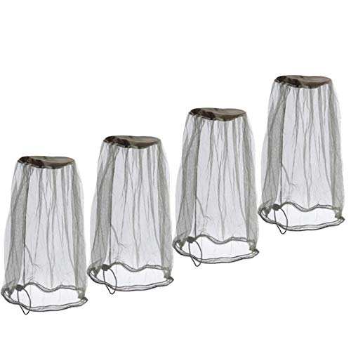 Premium Mesh Mosquito Head Net - Pack of 4, 13.78x15.74in