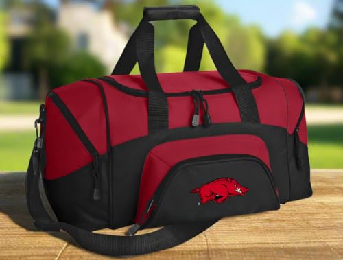 Small Arkansas Razorbacks Gym Duffel Bag - Compact Travel Bag