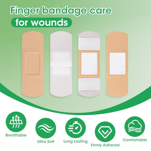 1000-count 1" x 3" Breathable Fabric Bandages — Strip Style, Latex-Free, Individual Packaged (Variation: Strip Bandages-1000p)