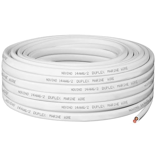 14 AWG Marine Wire - 30ft Duplex Tinned Copper Electrical Cable