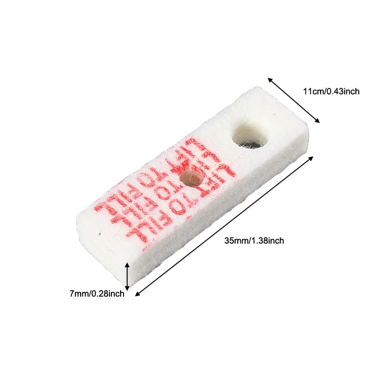 8-Pack Rubber Gaskets & Cotton Pads for Kerosene Lighters