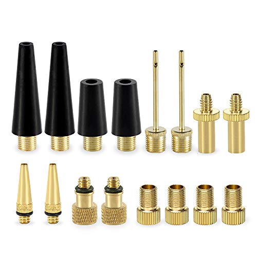 16PCS Bicycle Valve Adaptor Kit - Presta & Schrader Compatible