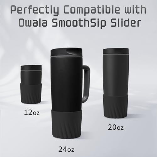 Silicone Boot for Owala SmoothSip Slider Tumblers - Very Dark