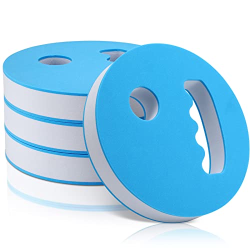 Water Exercise Discs - 4 Pcs Pool Weights for Aerobics - White & Blue