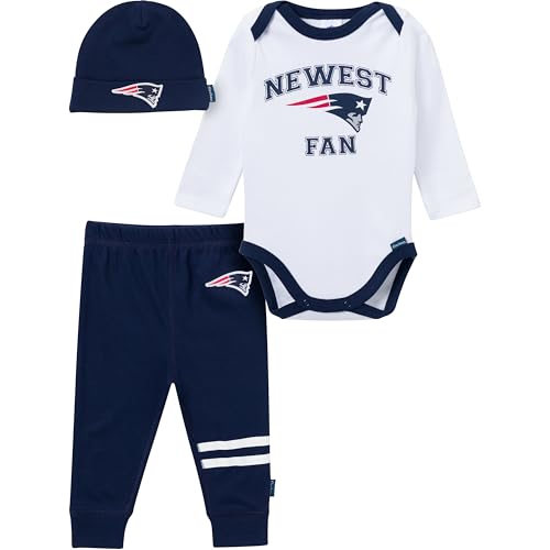 NFL Baby Boys 3-Piece Bodysuit, Pants & Cap Set