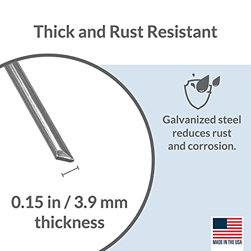 10 Pack Metal Tent Stakes - 9 Inch Rust Resistant Garden Pegs