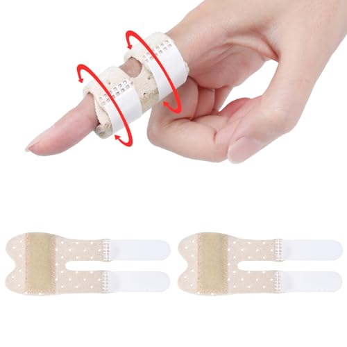 Breathable Trigger Thumb Splint - Short Finger Brace for Pain Relief, 2 Pack