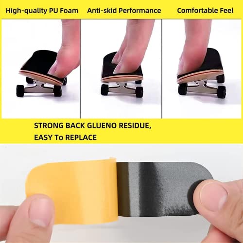 Fingerboard Grip Tape - 10 Pcs Pre-Cut Foam Adhesive Stickers - Style 1