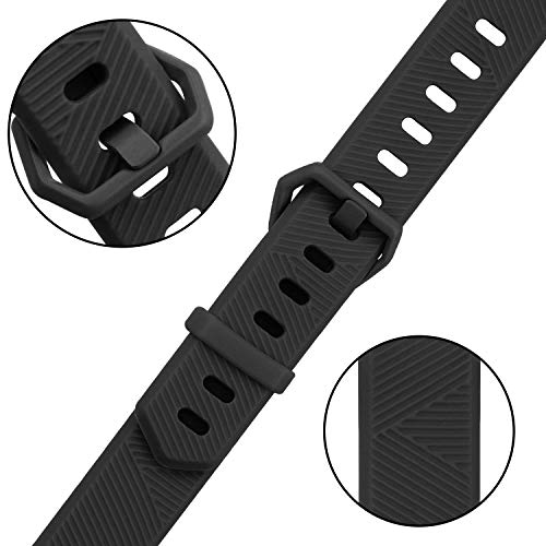3-Pack Adjustable Replacement Bands for Fitbit Alta/Alta HR - Soft Silicone