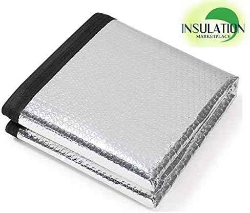 R-15 Attic Door Insulation Cover - 30"x60"x11" Pure Aluminum for Energy Efficiency