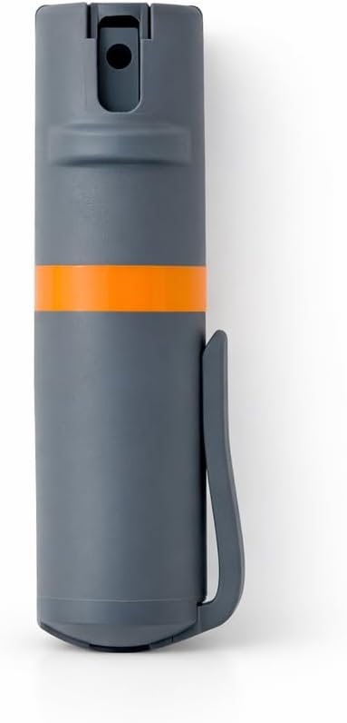 POM Pepper Spray - Maximum Strength OC Formula with UV Marking Dye | Compact Tactical Design, 0.5 fl oz