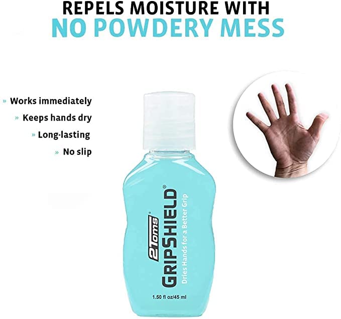 GripShield Non-Sticky Grip Enhancer - 1.50 Fl Oz for Sports