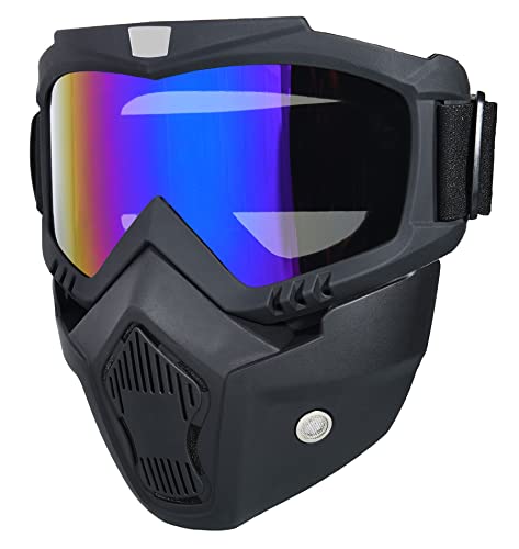 Paintball Mask Anti-Fog - Tactical Full Face Goggles - Colorful