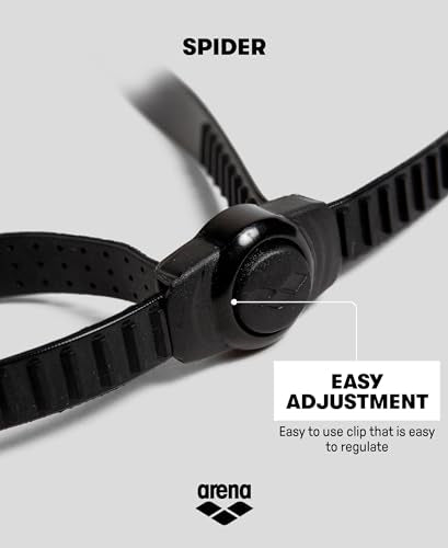 ARENA Unisex Adult Swim Goggles Clear/Black Anti-Fog Leak-Proof Swimming Mask