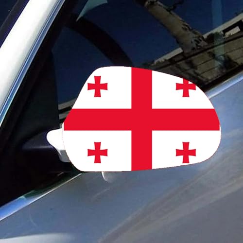 Georgia Flag Car Wing Mirror Covers - Standard Size