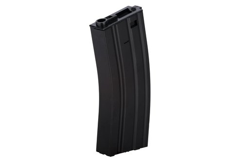 Lancer Tactical Full Metal M4/M16 300 Round High Capacity AEG Airsoft Magazine Clip High Tension Spring Feeds with Winding Wheel (Tan/Black X2)