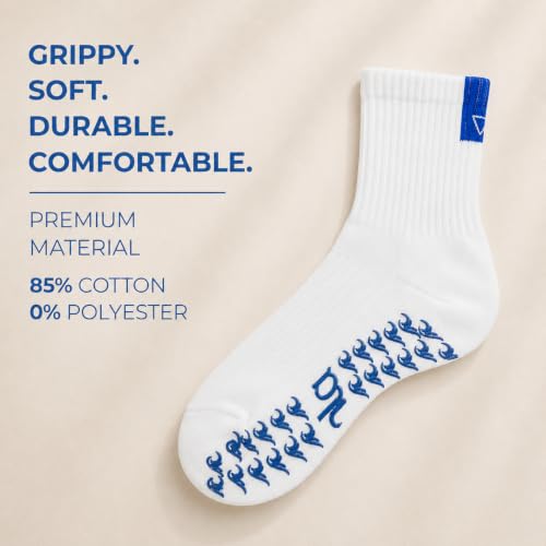 Water Zodiac Element Pilates Socks for Women with Sticky Grips - Yoga, Barre & Exercise