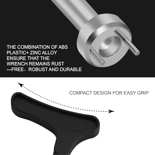 Universal Golf Spike Wrench - Two Pin Cleat Removal Tool for Golf Shoes