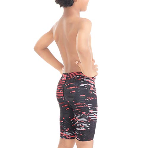 Boys Swim Jammers - Solid Quick Dry Athletic Shorts - UPF 50+ Sun Protection - Small