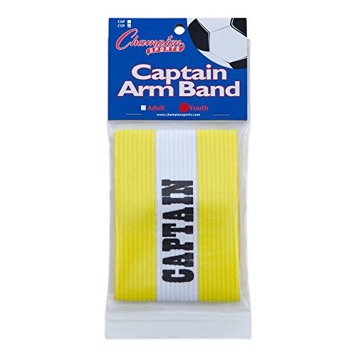 Youth Captain Arm Band – Champion Sports, Yellow, Unisex Teen Size