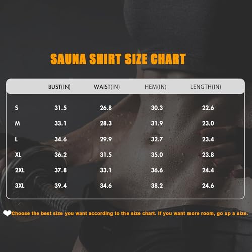 Sauna Suit Shirt for Women - Weight Loss Compression Tank Top - Black, Large