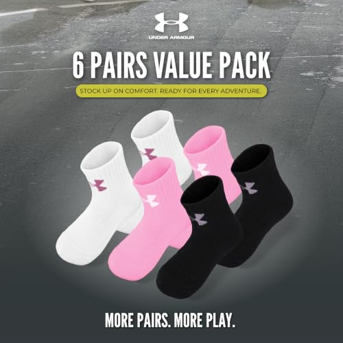 Girls Performance Quarter Socks - 2-4T Light Pink