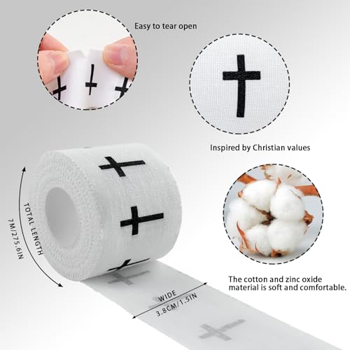 Christian Athletic Tape - Cotton Sports Wrap for Wrist & Ankle Support