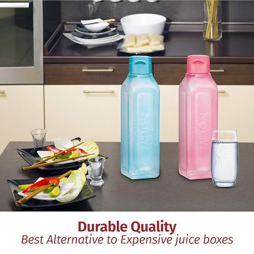 Reusable Travel Water Bottle - Leakproof Sports Bottle for Kids & Adults - Blue
