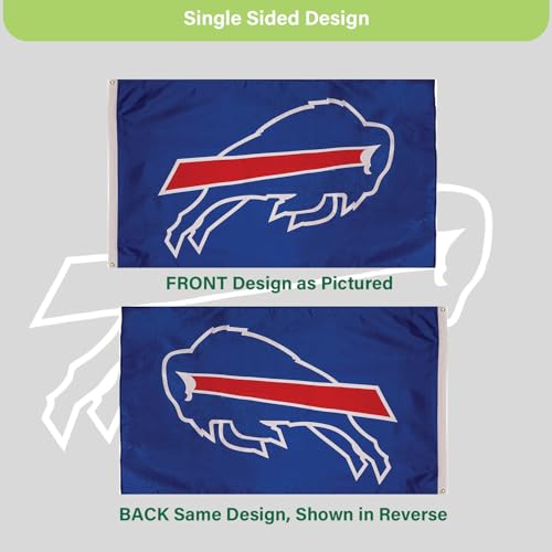 Buffalo Bills 3x5 Outdoor Flag with Grommets - Heavy Duty Durable Banner