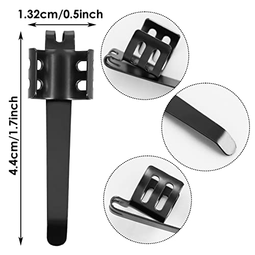 20 Pack Removable Pocket Clips for Flashlights & Pens