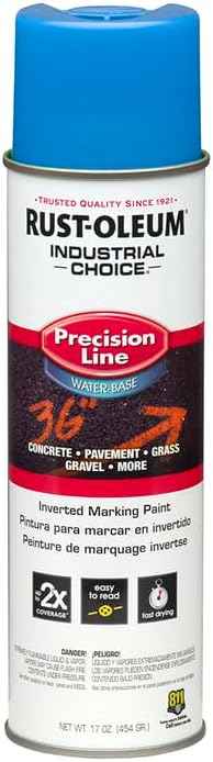 Fluorescent Orange Marking Spray Paint - Rust-Oleum 12 Pack, 17 Oz Inverted Solvent-Based