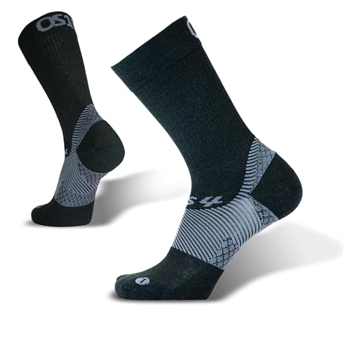 OS1st FS4 Merino Wool Plantar Fasciitis 1/4 Crew Compression Socks