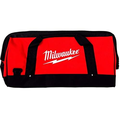 Milwaukee Bag 22-Inch Heavy Duty Canvas Drill, Tool Bag/Case, 18V/12/14/18 Volt (Bare Bag)