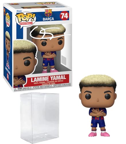 Facsimile Signed Funko POP! Soccer FC Barcelona Figurine with Case