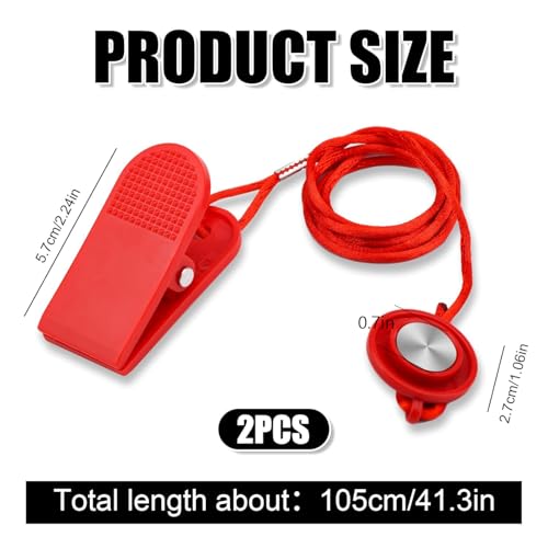 Treadmill Magnetic Safety Key Replacement - 2 Pack