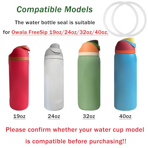 6 Silicone Water Bottle Gasket Replacement Seals for Owala FreeSip