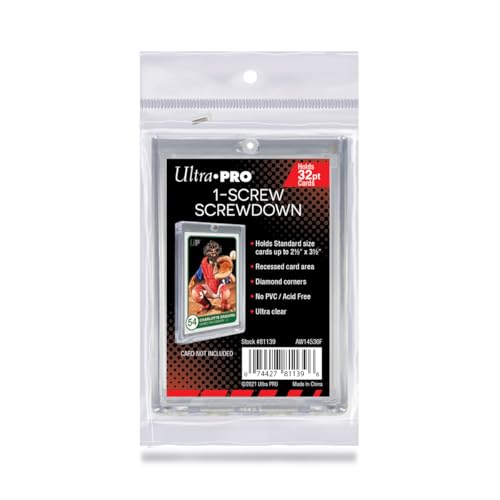 Screwdown Card Holder - 32pt Thickness, Ultra Clear Plastic