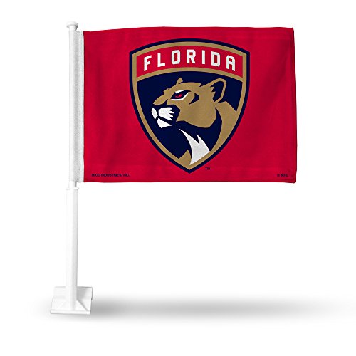 Florida Panthers Car Flag with Pole - 11x15 Inches Sports Team Banner
