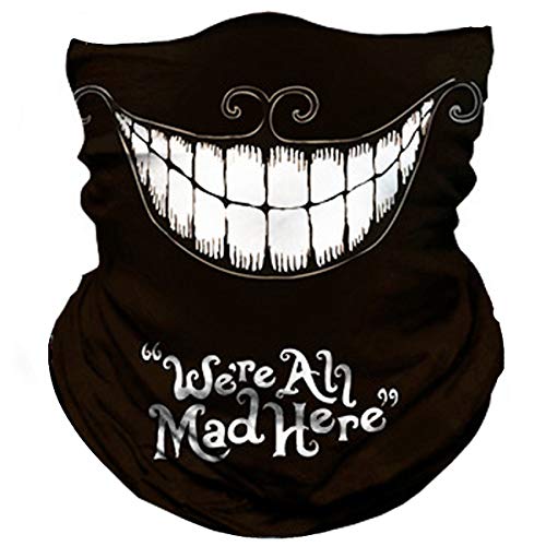 Seamless Neck Gaiter Bandana Face Mask - Weird Smile