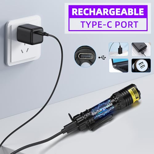Darkbeam 395nm UV Flashlight Mini Rechargeable Black Light for Pet Stains & UV Detection