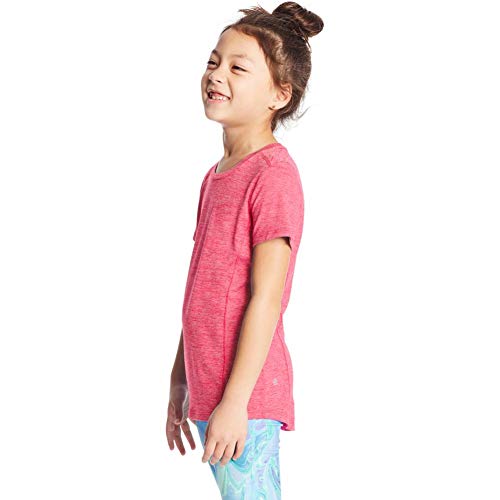 Girls' Supersoft Tech Tee - Small / Vivid Fuchsia Heather