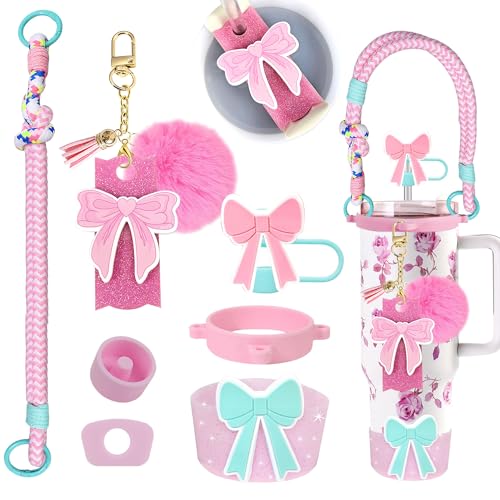 Bow Accessories Set for Stanley Cup 20/30/40oz - Pink