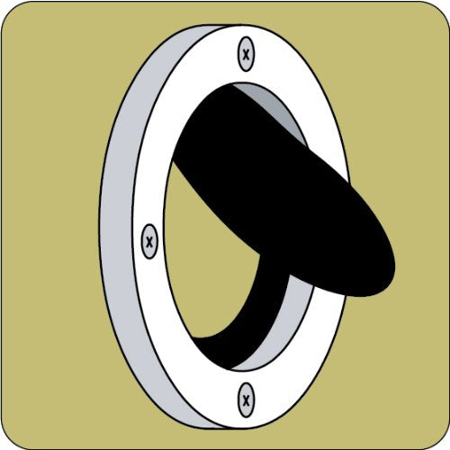 Cockpit Scupper Valve for Self-Bailing Boats - 2-7/8" Diameter