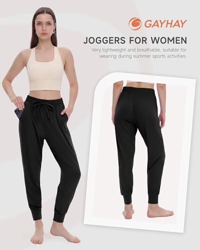 GAYHAY Joggers for Women with Pockets - Womens Sweatpants Lightweight
