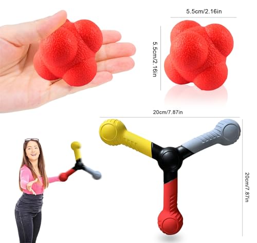 Reaction Speed Training Tools Kit - Hand-Eye Coordination & Agility Balls