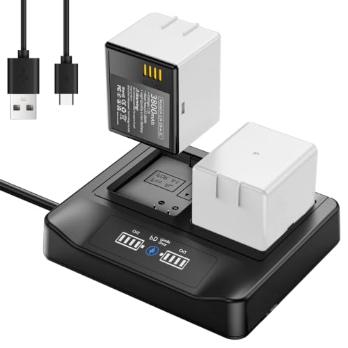 3 Count Rechargeable Camera Batteries with LCD PD Dual Charger for Arlo Pro & Pro 2