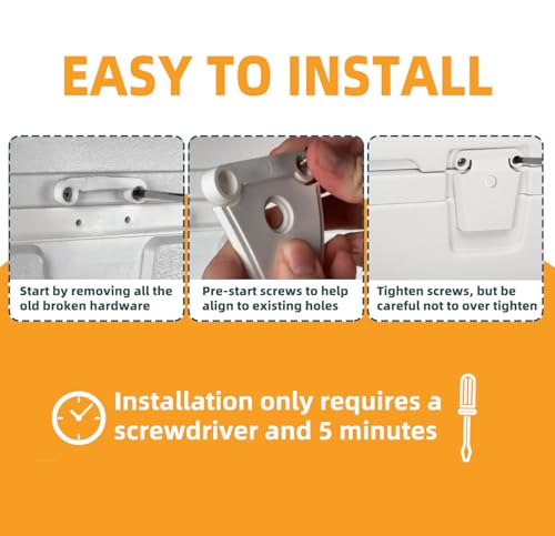Replacement Cooler Latch Kit - Includes 2 Latches & Screws
